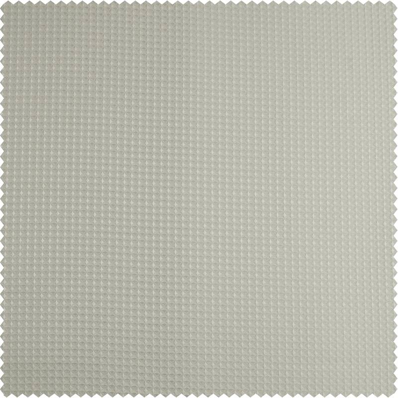 Exclusive Fabrics Modern Waffle Heavyweight Shower Curtains with Hooks Included, 71 Inches Long (1 Panel)