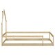 preview thumbnail 23 of 38, Twin Size Wood Floor Bed with House-Shaped Headboard and Guardrails, Light Green
