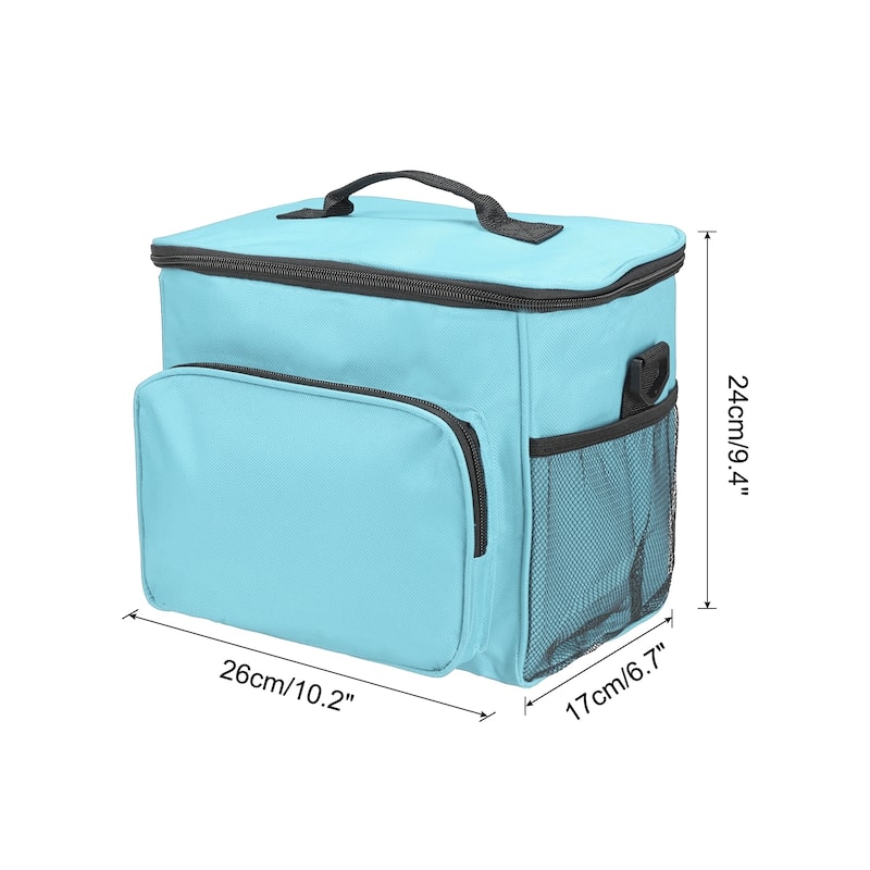 Lunch Box for Women/Men, Insulated Cooler Lunch Bag, 9.4x6.7x10.2 Inch