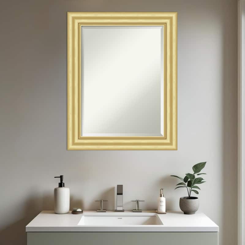 Sophia Beveled Framed Bathroom Vanity Wall Mirror