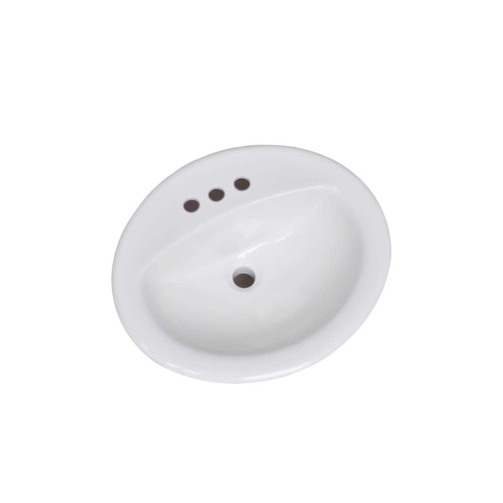 Design House Oval Drop-In Sink 20x17 Single Basin