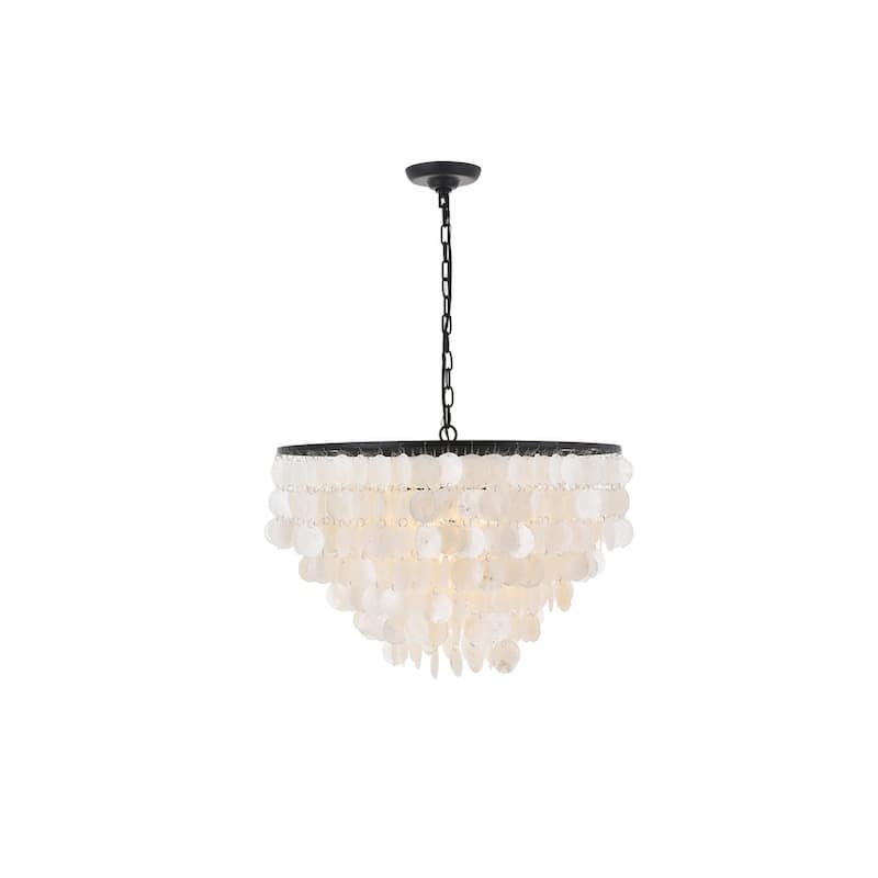 Selene 6 light Brass Pendant