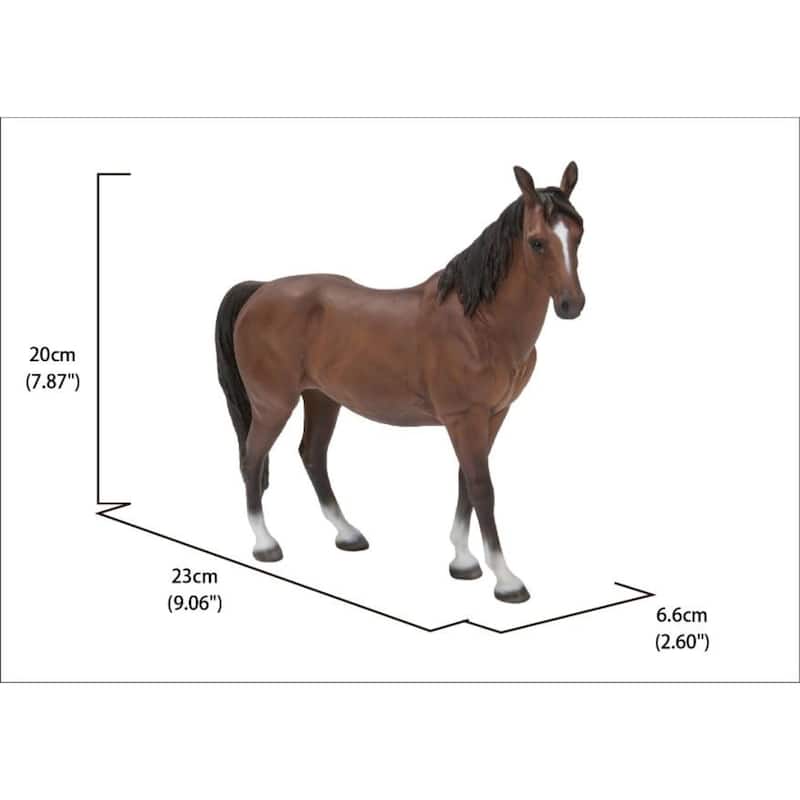 9" Standing Horse Outdoor Garden Statue