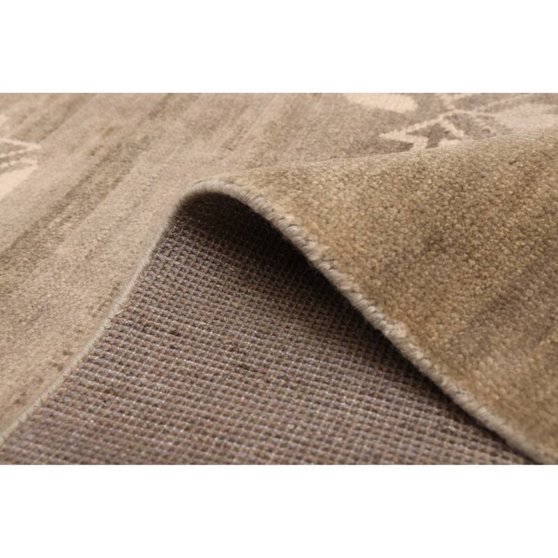 ECARPETGALLERY Hand-knotted Jules Serapi Sage Wool Rug - 7'9 x 10'1