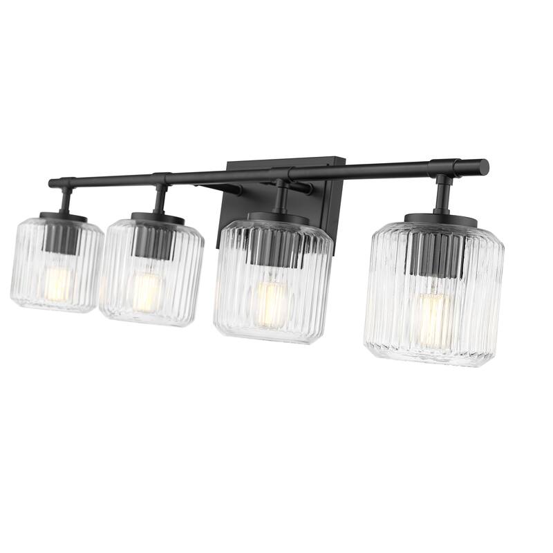 Z-Lite Landon 4 Light Vanity - Matte Black - Matte Black