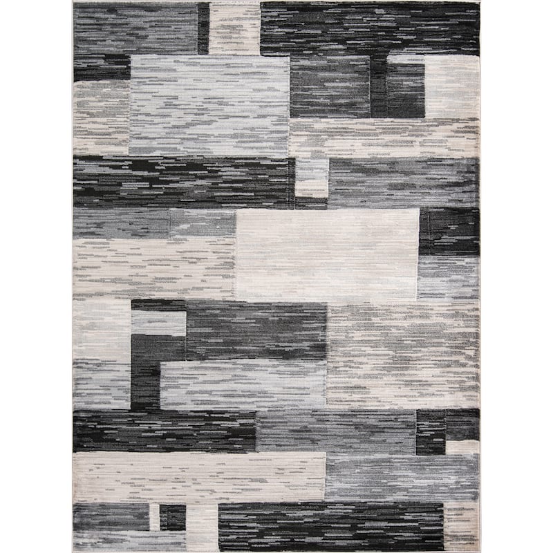 Momeni Logan Contemporary Area Rug - 3'11" X 5'7" - Charcoal - Runner/Rectangle