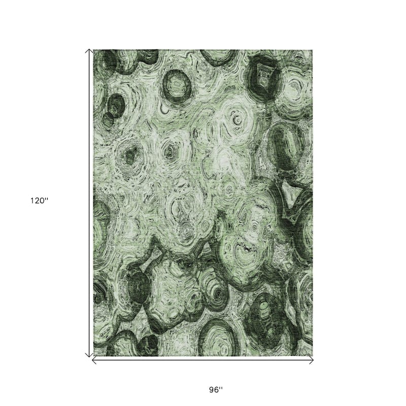 HomeRoots Abstract Transitional Rectangle Outdoor Rug