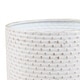 preview thumbnail 10 of 11, Distressed White Cachepot Planters with Bronze Metal Stands (Set of 2)