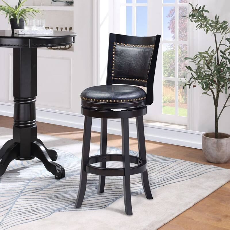 Bristol Bar Height Swivel Bar Stool - Black