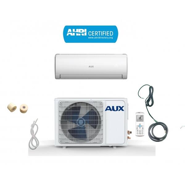 slide 1 of 3, AUX 36000 BTU MINI Split Ductless Air Conditioner 230V 12Ft White