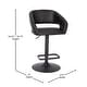 preview thumbnail 2 of 178, Vinyl Adjustable Height Barstool with Rounded Mid-Back