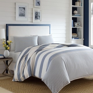 Nautica Fairwater Cotton Blue Duvet Cover Set