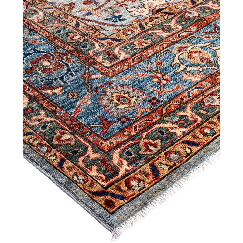 Serapi One-of-a-Kind Hand-Knotted Area Rug - Gray - 8' 10" x 11' 9"