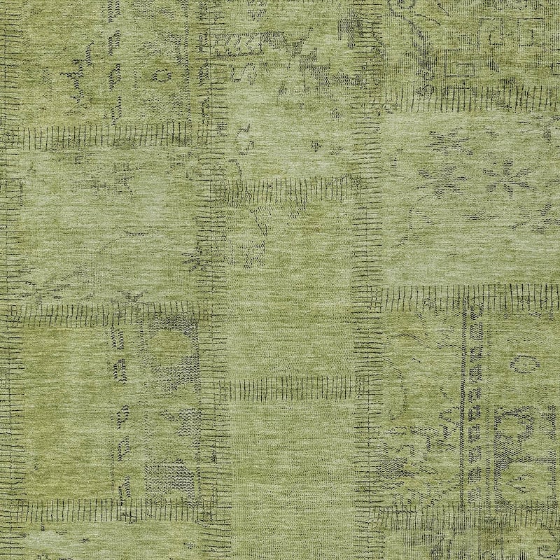 HomeRoots Patchwork Transitional Rectangle Outdoor Rug