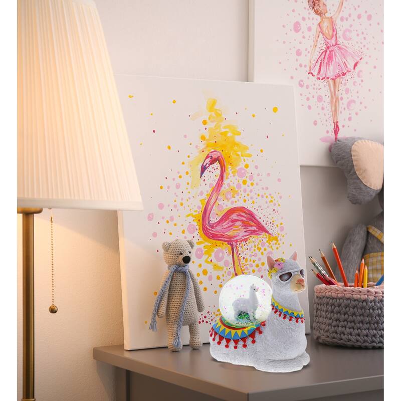 CoTa Global Unicorn, Sloth, Llama Snow Globe Set of 3 - 45mm - 3.5 H x4 Lx 3.5W