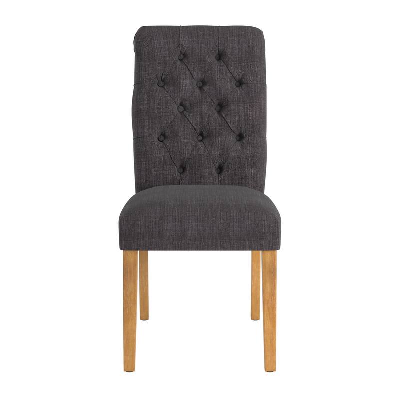 Benchwright Premium Tufted Rolled Back Parsons Chairs (Set of 2) by iNSPIRE Q Artisan