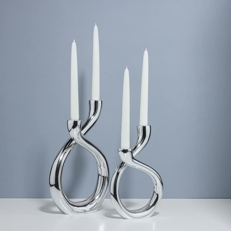 Nambe Tango Candle Holder