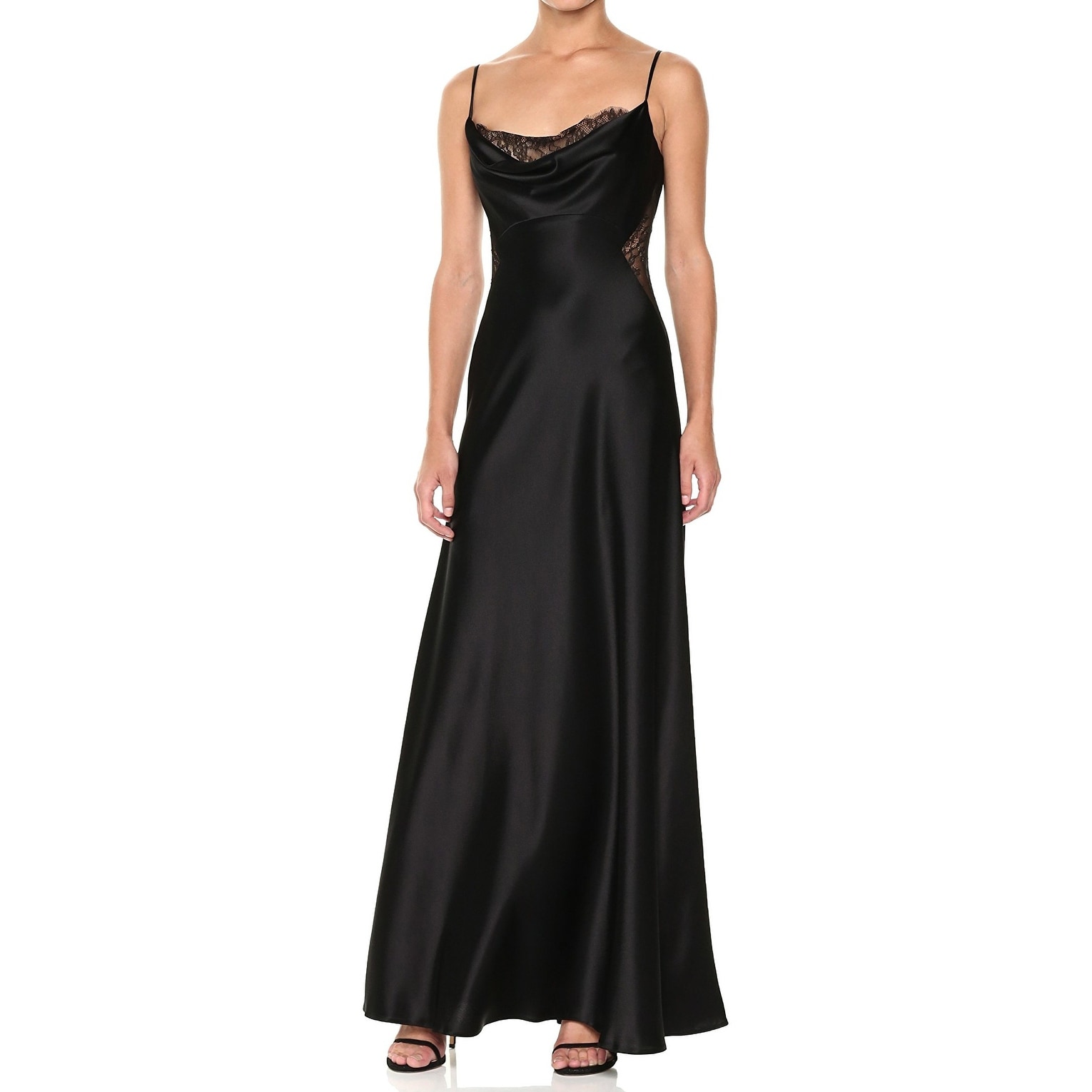 long black slip dress formal