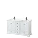 Option White, Black Trim, White Cultured Marble Top