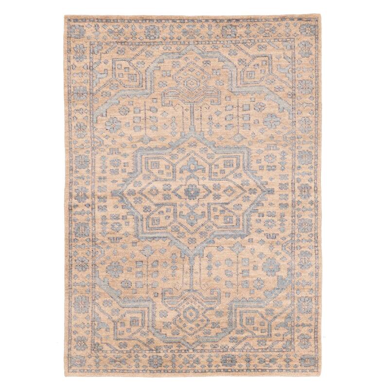 ECARPETGALLERY Hand-knotted Jules Serapi Tan Wool Rug - 5'5 x 7'4