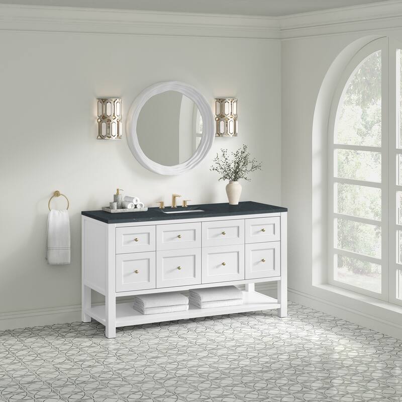 Breckenridge 60" Single Vanity, Bright White - 60S