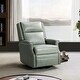 preview thumbnail 76 of 100, Echidna Transitional Genuine Leather Swivel Rocker Nursery Chair with Nailhead Trim by HULALA HOME SAGE