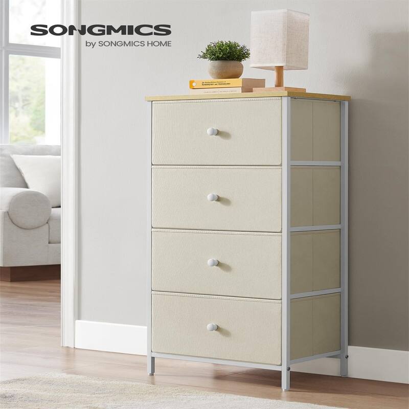 Dresser for Bedroom, Fabric Dresser with 4 Drawers