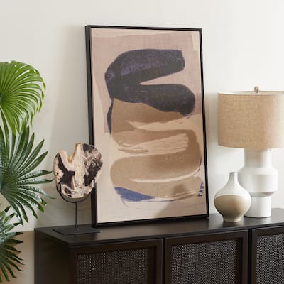 SAFAVIEH Polona Lazy River Hand Painting, 24 x 36, Framed Wall Art - Multicolor