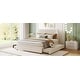preview thumbnail 17 of 15, Charming Upholstered Platform Bed with Extra Storage and Comfort