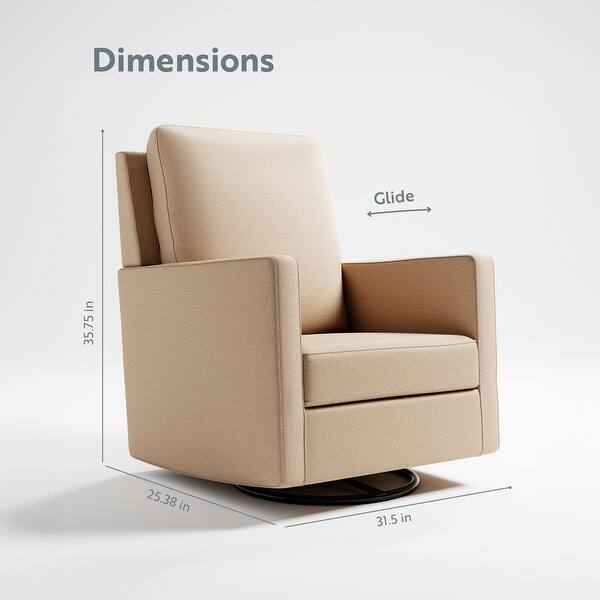 dimension image slide 2 of 3, Storkcraft Calabasas Swivel Glider