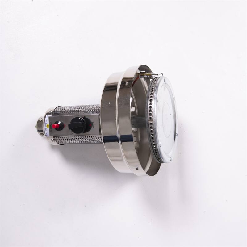 Outdoor Stainless Steel 48,000 BTU Propane Patio Heater with Wheels and Cover