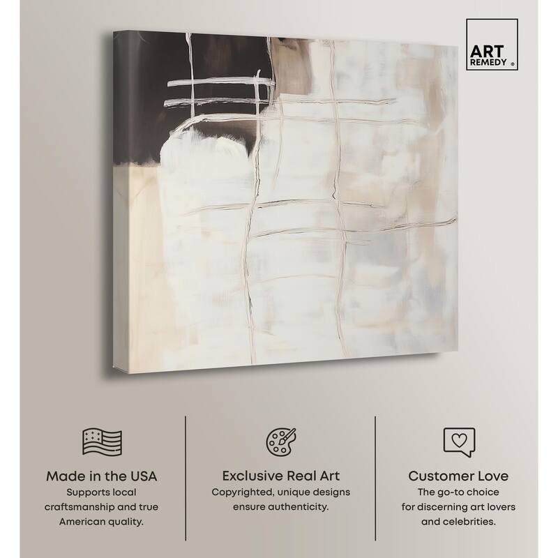 Gestural Glyphs II Canvas by Art Remedy, Gallery Wrapped