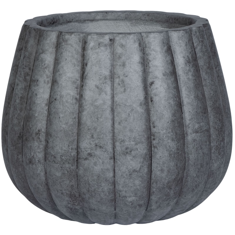 SAFAVIEH Outdoor Aylin Concrete Planter - 14"W x 14"D x 12"H