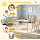preview thumbnail 18 of 18, Gymax 3PCS Toddler Furniture w/Pine Wood Frame Curved Backrest Round