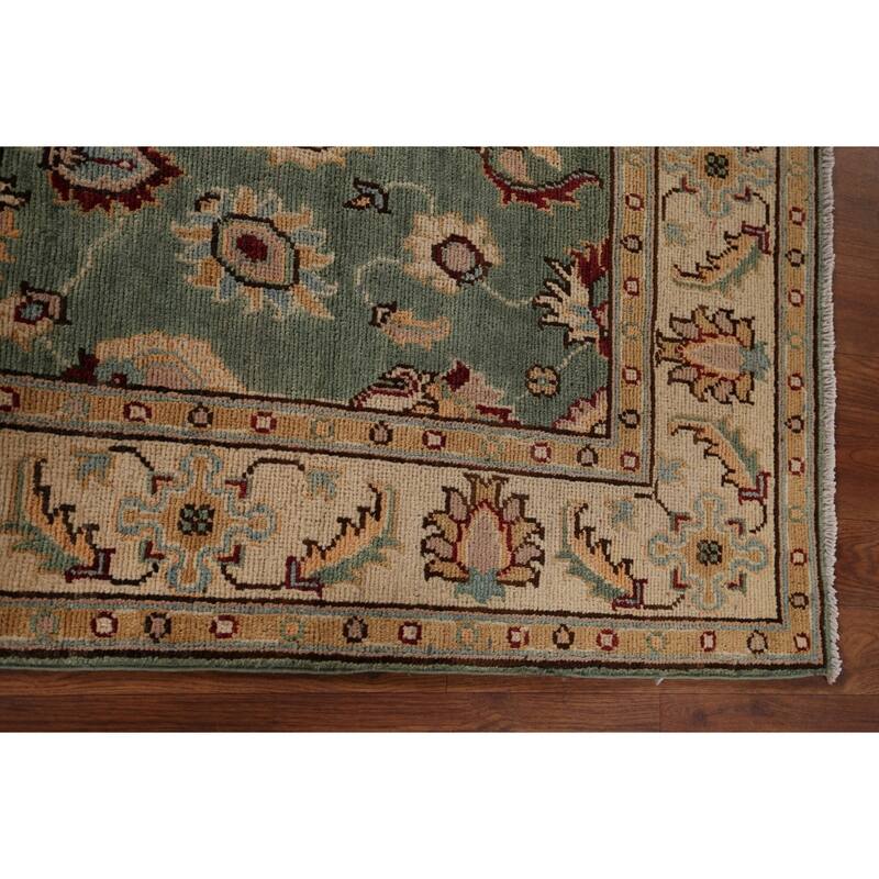 Green Oushak Oriental Accent Rug Hand-Knotted Wool Carpet - 3'3" x 5'2"
