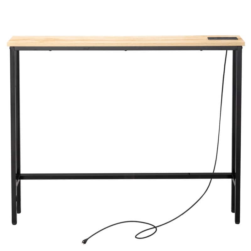 1 Piece Triamine + Iron 100 * 15 * 79cm with Power Strip Foyer Table