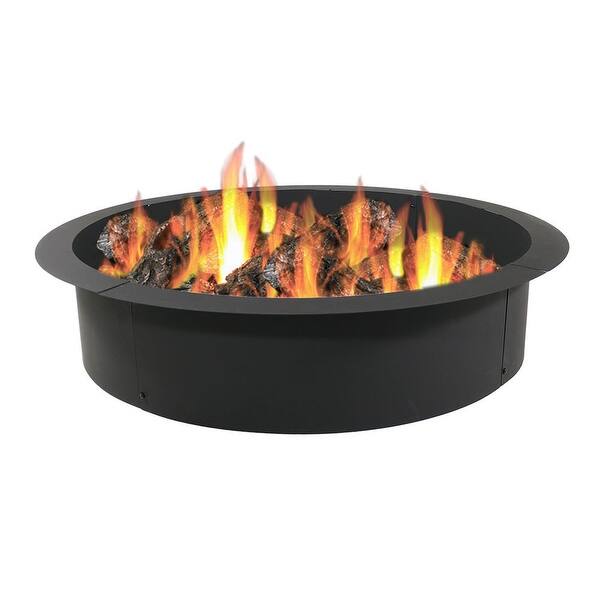 Shop Sunnydaze Heavy Duty Fire Pit Rim Make Your Own In Ground