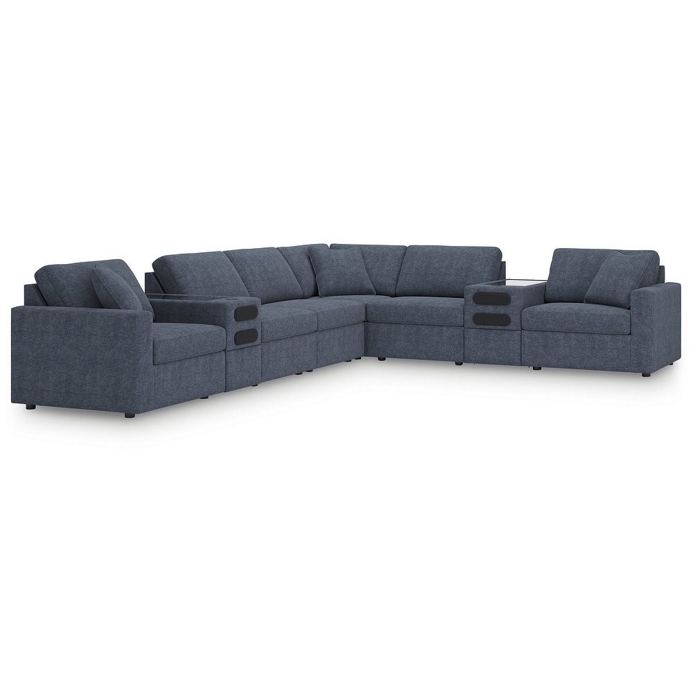 Signature Design by Ashley Modmax 8-Piece Sectional with Audio Consoles - 156" W x 124" D x 36" H