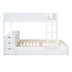 preview thumbnail 9 of 55, Full-Over-Full Bunk Bed with Twin size Trundle, Storage and Desk,with 2 USB and 2 three-holes Plugs