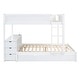 preview thumbnail 4 of 10, Full-Over-Full Bunk Bed with Twin size Trundle, Storage and Desk