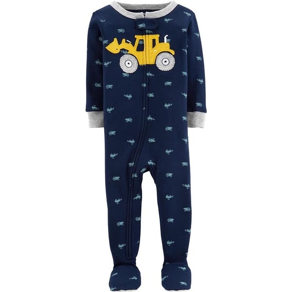 Shop Carters Boys 12 24 Months Construsction Cotton Sleeper Overstock 28822320