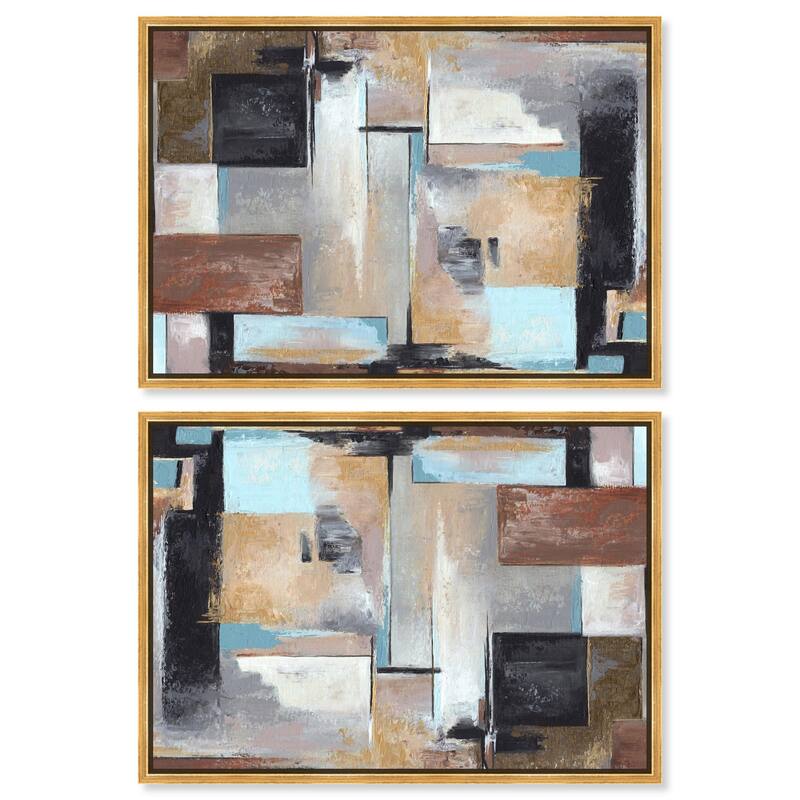 Cheetah and Sports Car Store Canvas by Art Remedy - 15" x 10" - Black