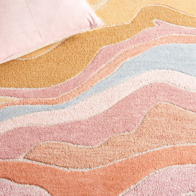 SAFAVIEH Handmade Rodeo Drive Bjarndis Mid-Century Modern Wool Rug