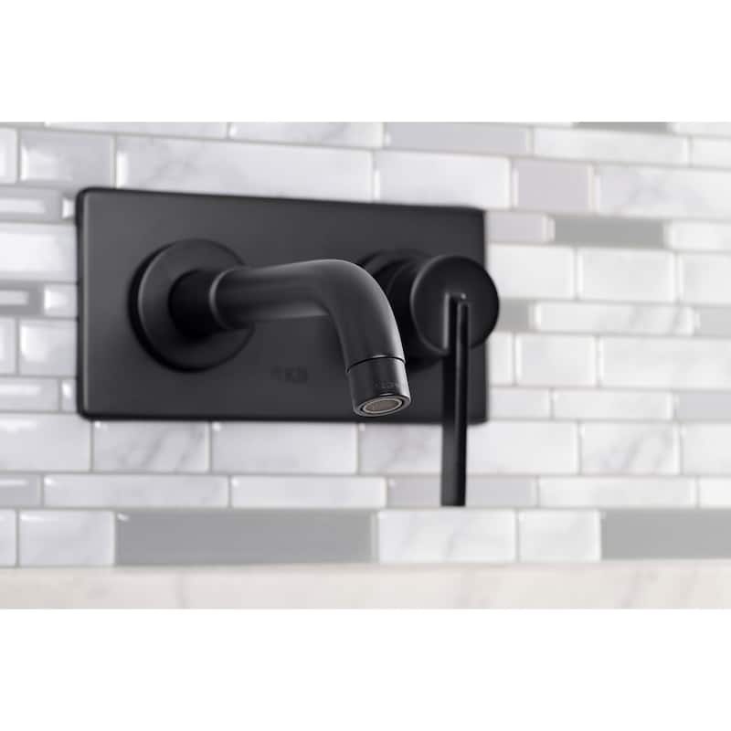 Kingston Brass Continental 1.2 GPM Wall Mounted Mini-Widespread