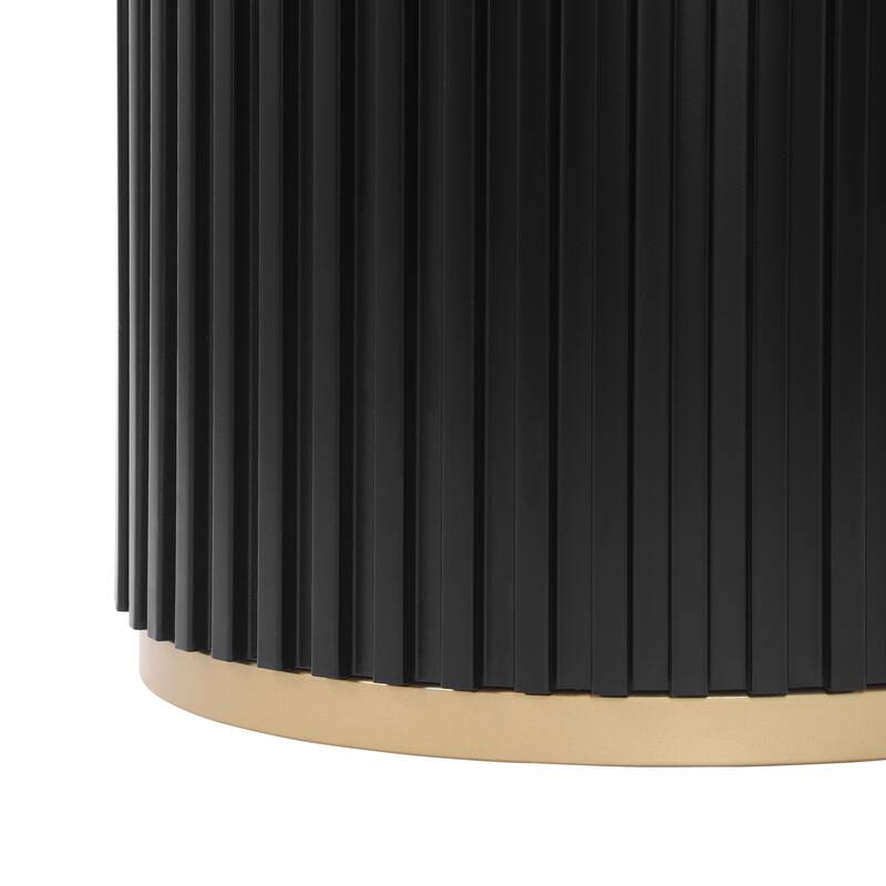 Christopher Knight Home - Barrington Modern 36.61"H Round Counter Height Dining Table with Fluted Cylindrical Iron Base