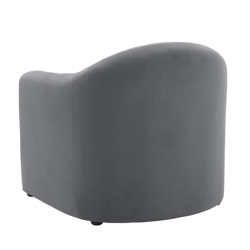 Modern Upholstered Barrel Accent Chair