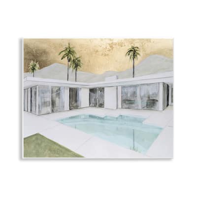 Stupell Modern Chic Pool View Wall Plaque Art Design By Michael Willett