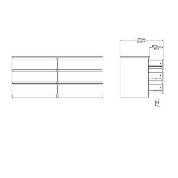dimension image slide 12 of 13, Porch & Den McKellingon 6-drawer Double Dresser
