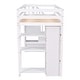 preview thumbnail 5 of 12, Twin size Loft Bed with Shelves, Drawers and Stairs, White