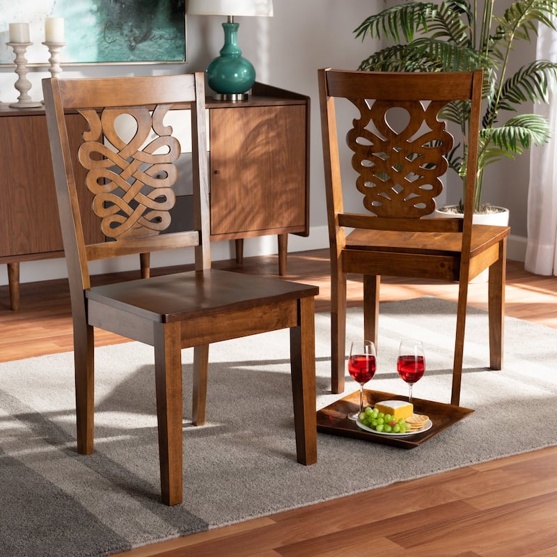 Gervais Modern and Contemporary Transitional 2-Piece Dining Chair Set